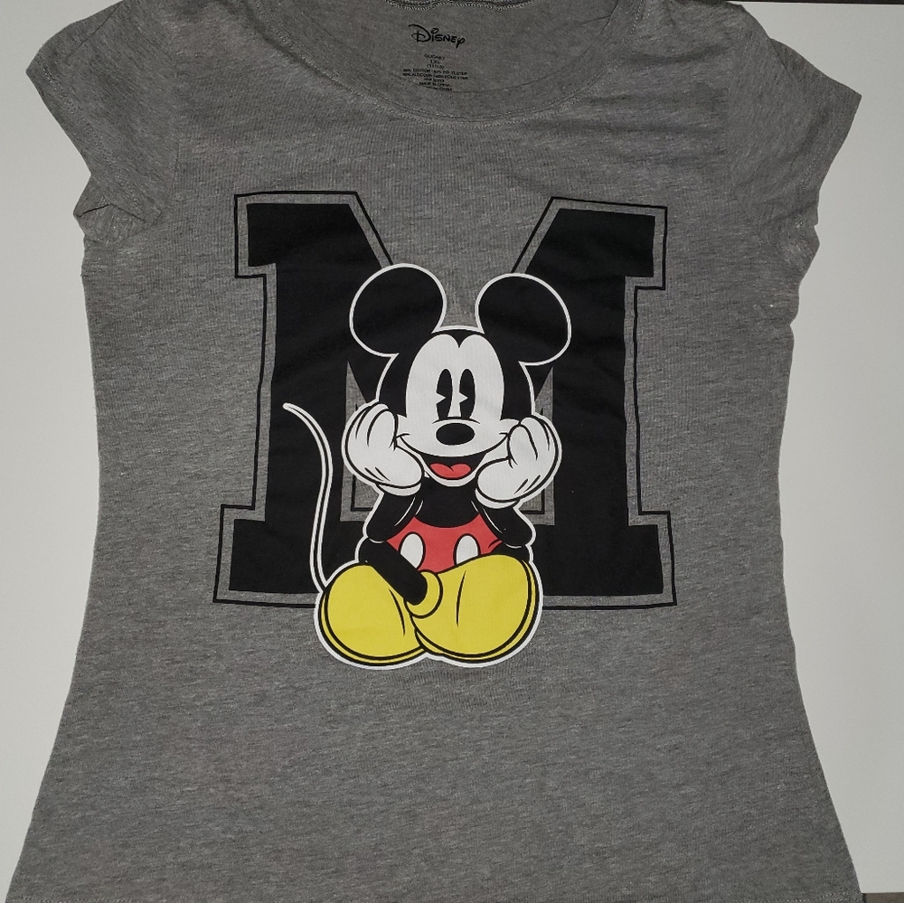 Juniors Large Disney Mickey Mouse T Shirt